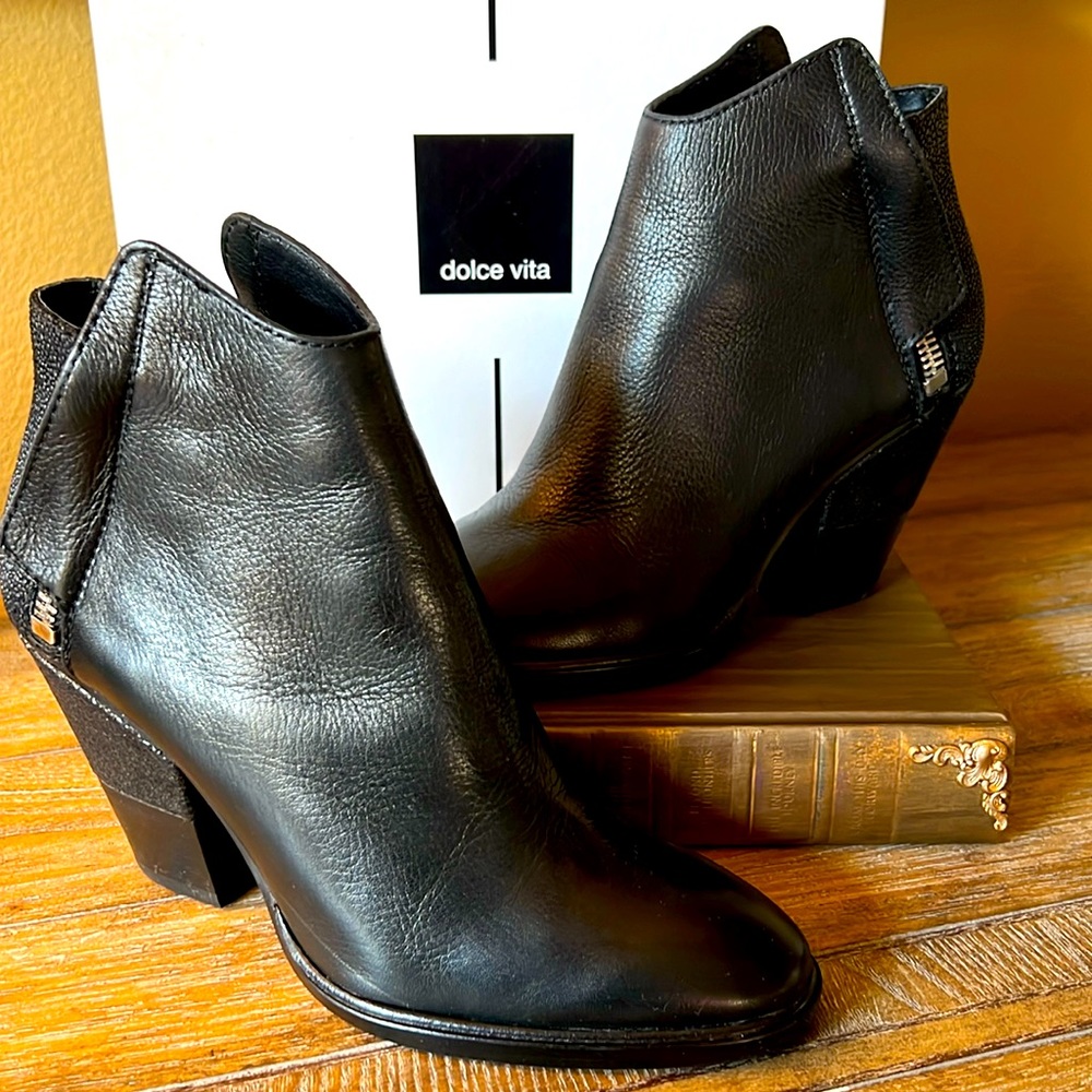 Black ankle boots